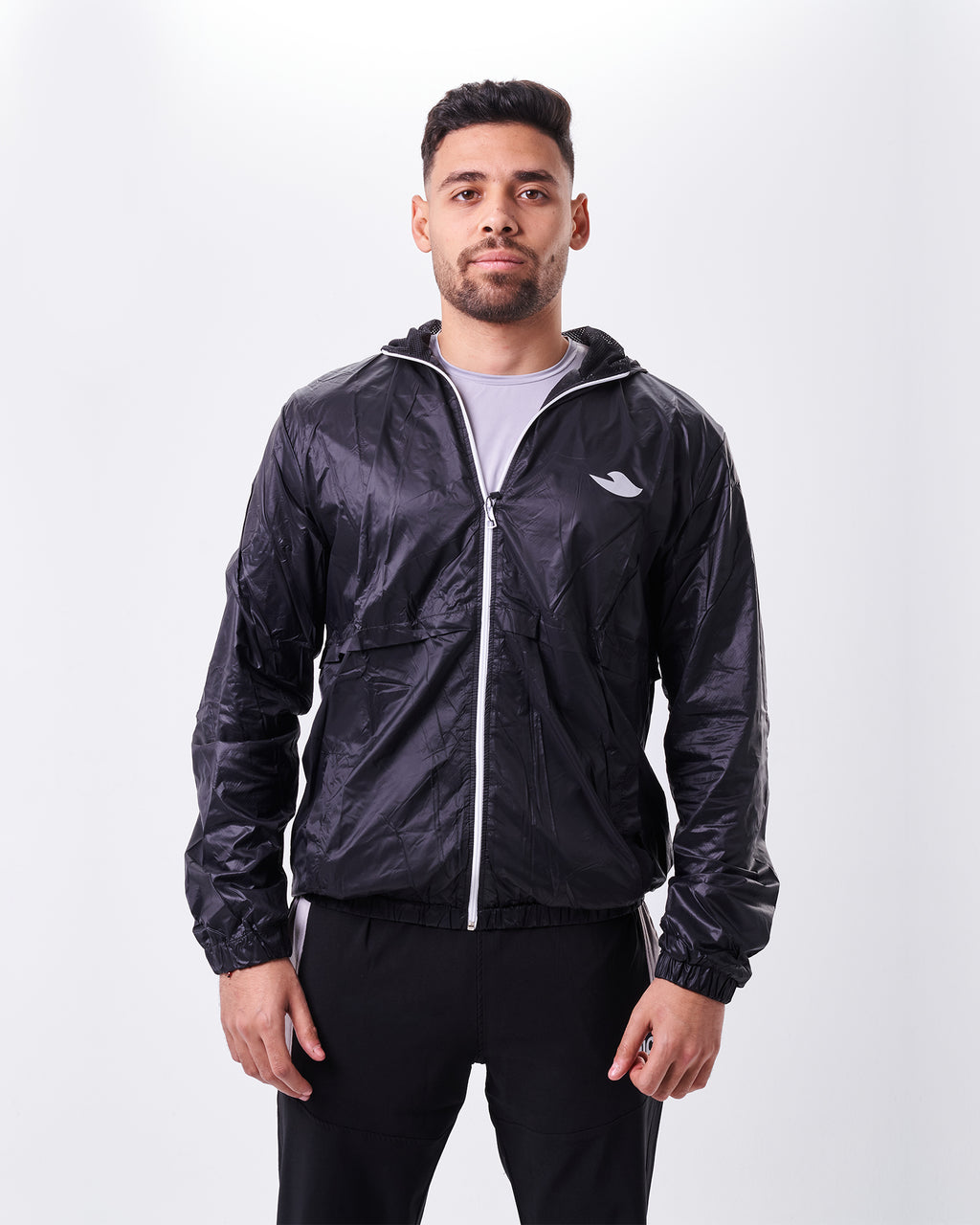 Elastic-Trim Lightweight Jacket